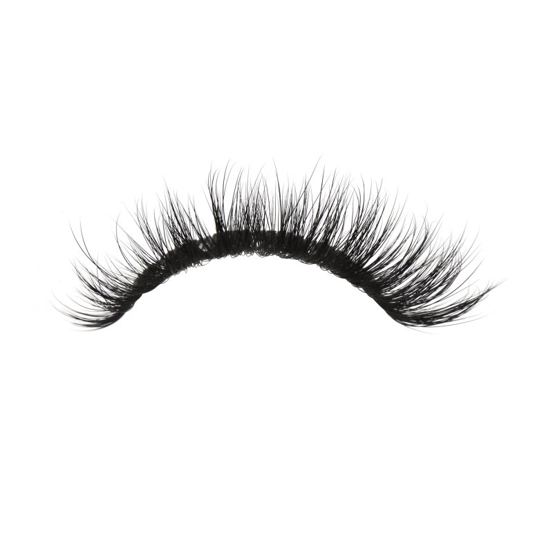 fluffy mega volume lashes strip wearing effect