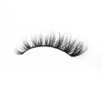 fluffy cat eye mink lashes wearing effect