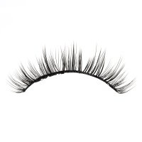 natural Short Wispy lashes wearing effect
