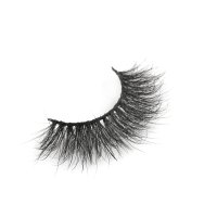 8-16mm fluffy mink lashes strips side view