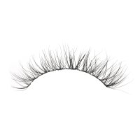 Natural mink clear band lashes wearing effect