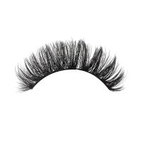 15mm russian lashes strip wearing effect