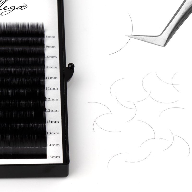 B curl volume lash extension