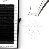 c curl matte flat individual lashes tray
