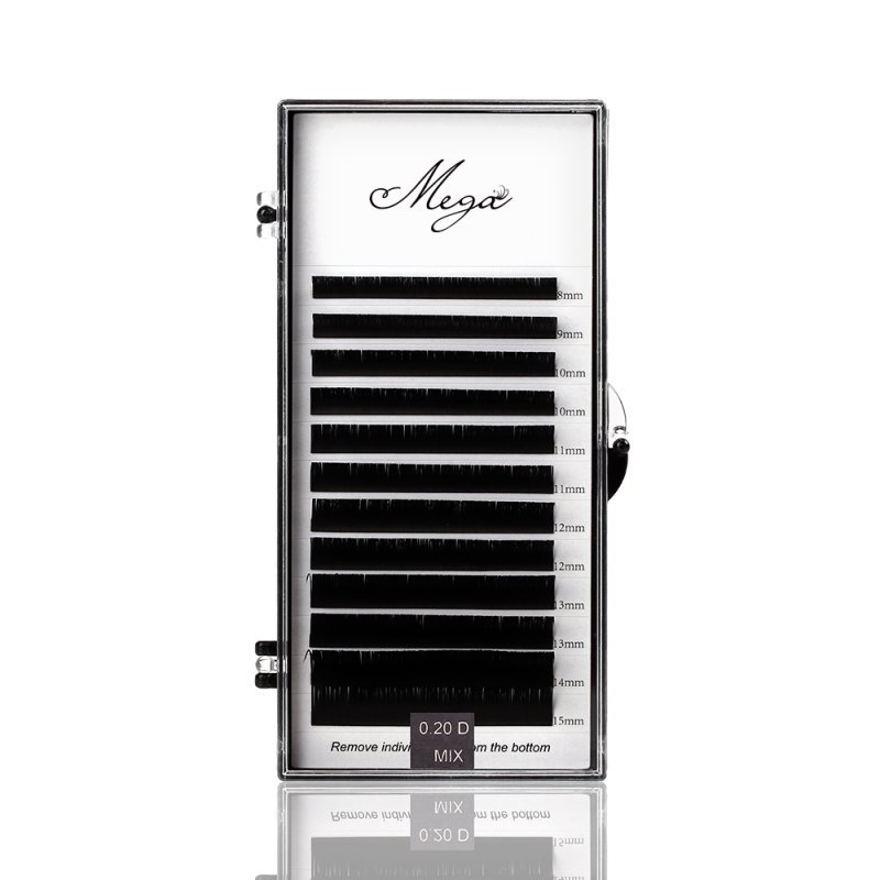 D curl flat individual lashes extension