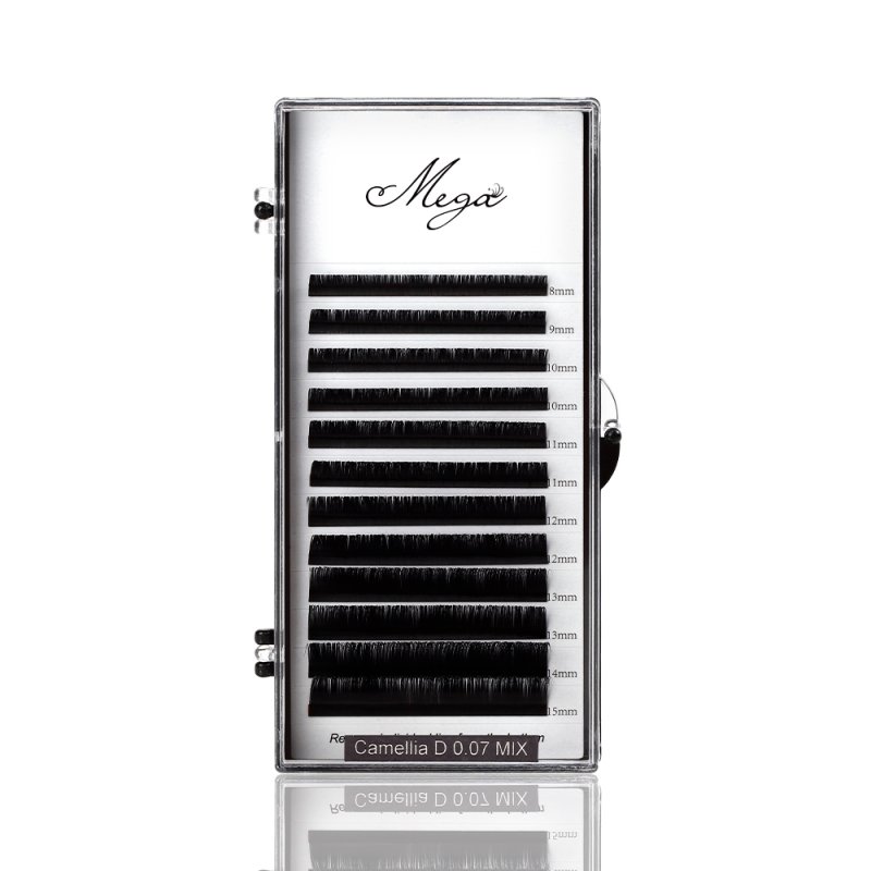 D curl volume camellia lash trays