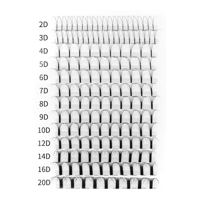 Long Stem Premade Fans 