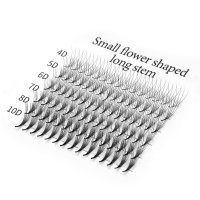 long stem narrow fan premade lashes 