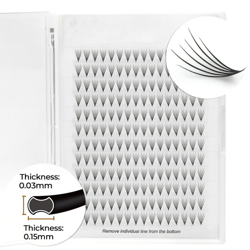 flat premade fans lash extension