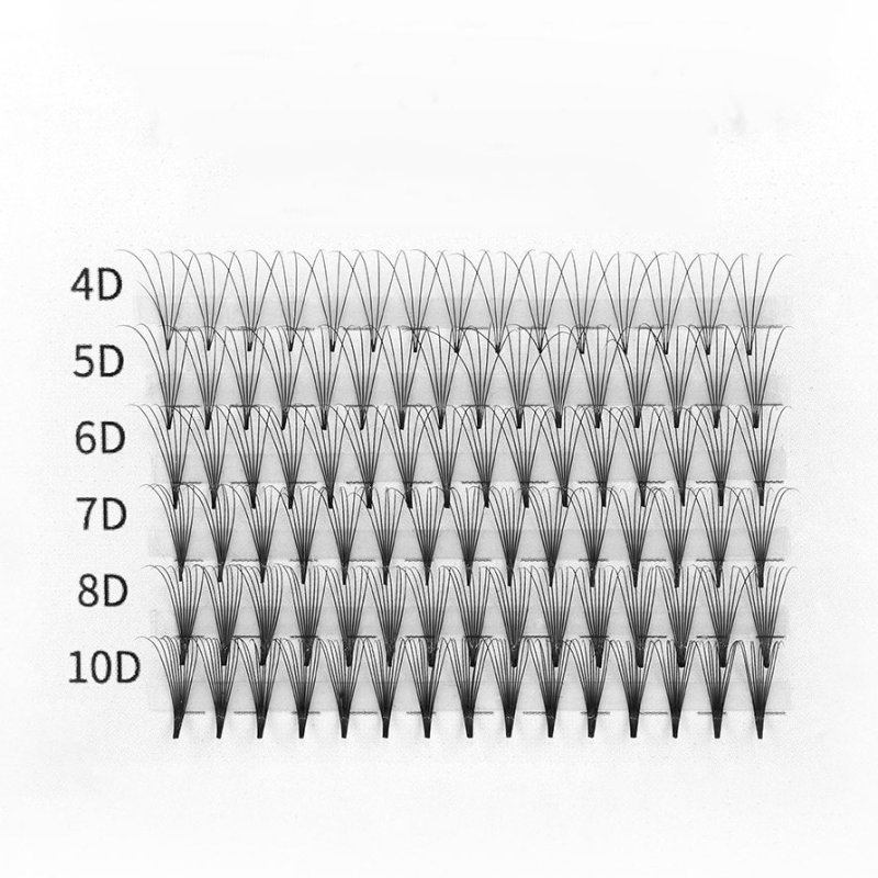 narrow-short-stem-premade fans lash extension