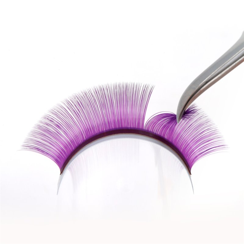 soft purple lash extension
