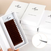 Light brown individual lashes