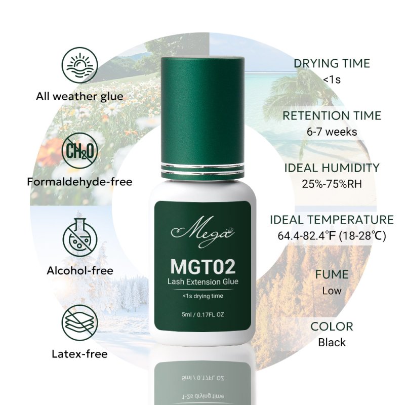 High humidity lash glue