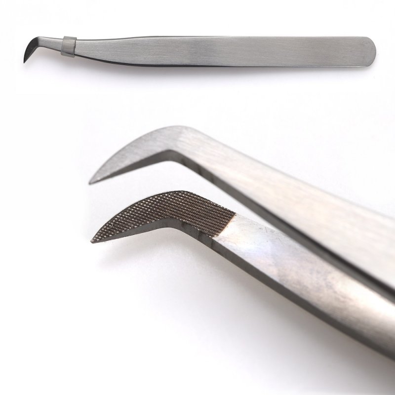 sliver fiber tip tweezers