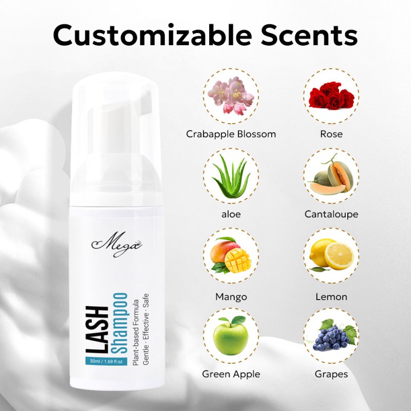 lash shampoo foam scents 