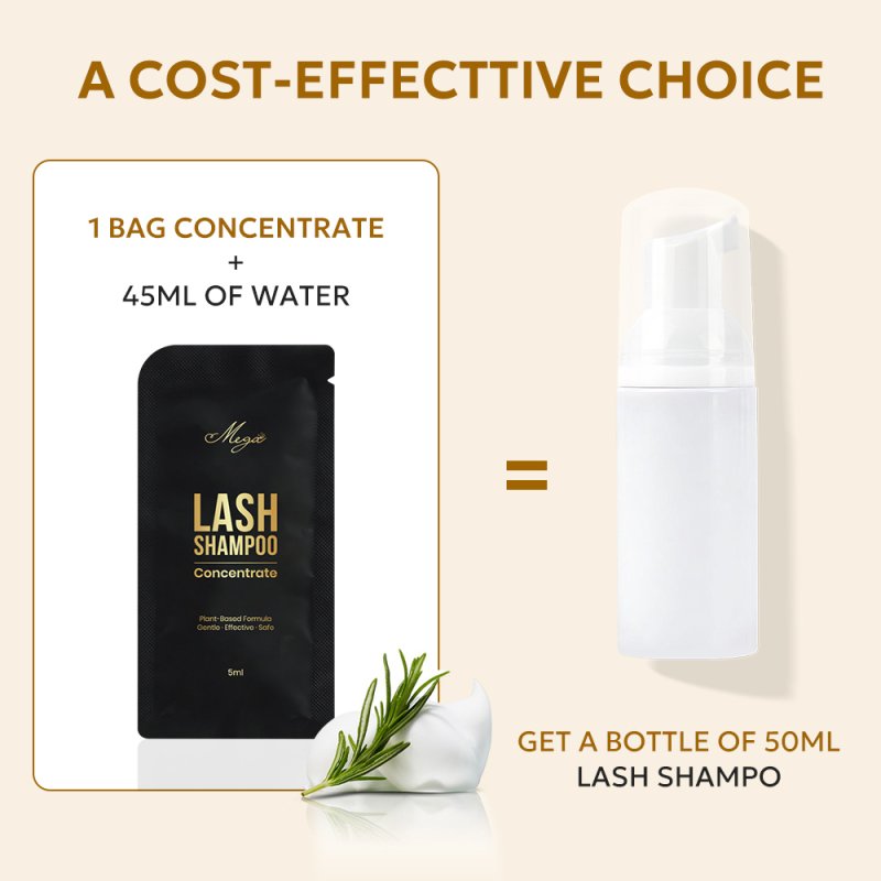 Lash Shampoo Concentrate Usage Instructions