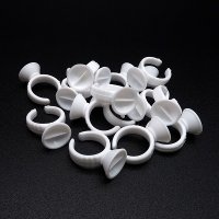 white lash glue rings