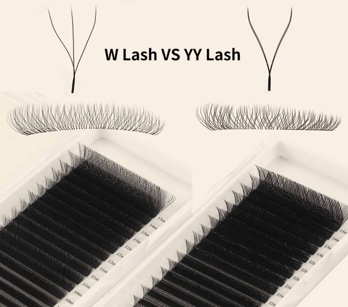 W Lashes vs YY Lashes: Structural Differences, Application Effects & Wholesale Buying Guide