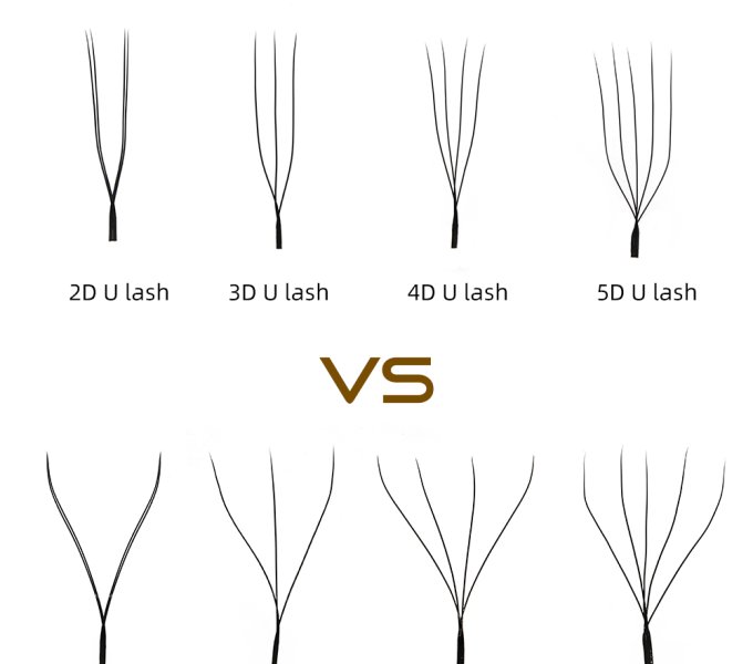 U Lash vs W & YY Lashes: Key Differences, Structures, and Best Use Cases