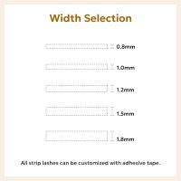 self adhesive lashes glue band width custom