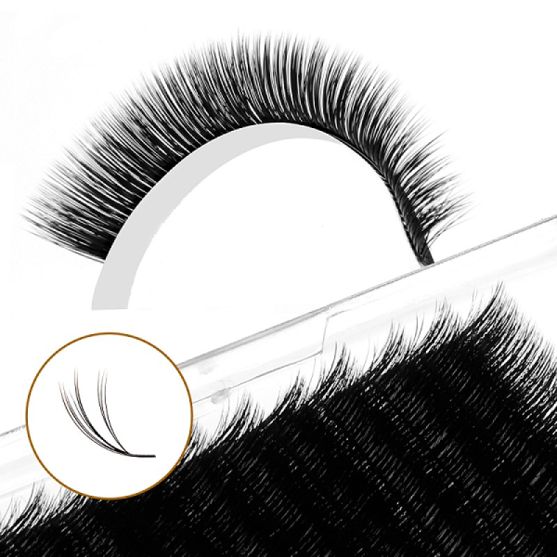 double layered fluffy camellia lash extension