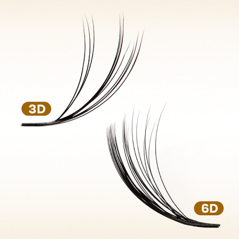 3D VS 6D layered fluffy camellia lashes