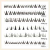 manga style diy cluster lash extensions