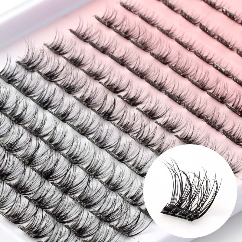 fluffy self adhesive lash clusters