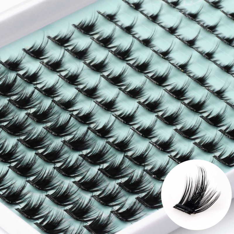 volume pre-glued lash clusters