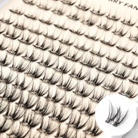 wispy press on lash clusters