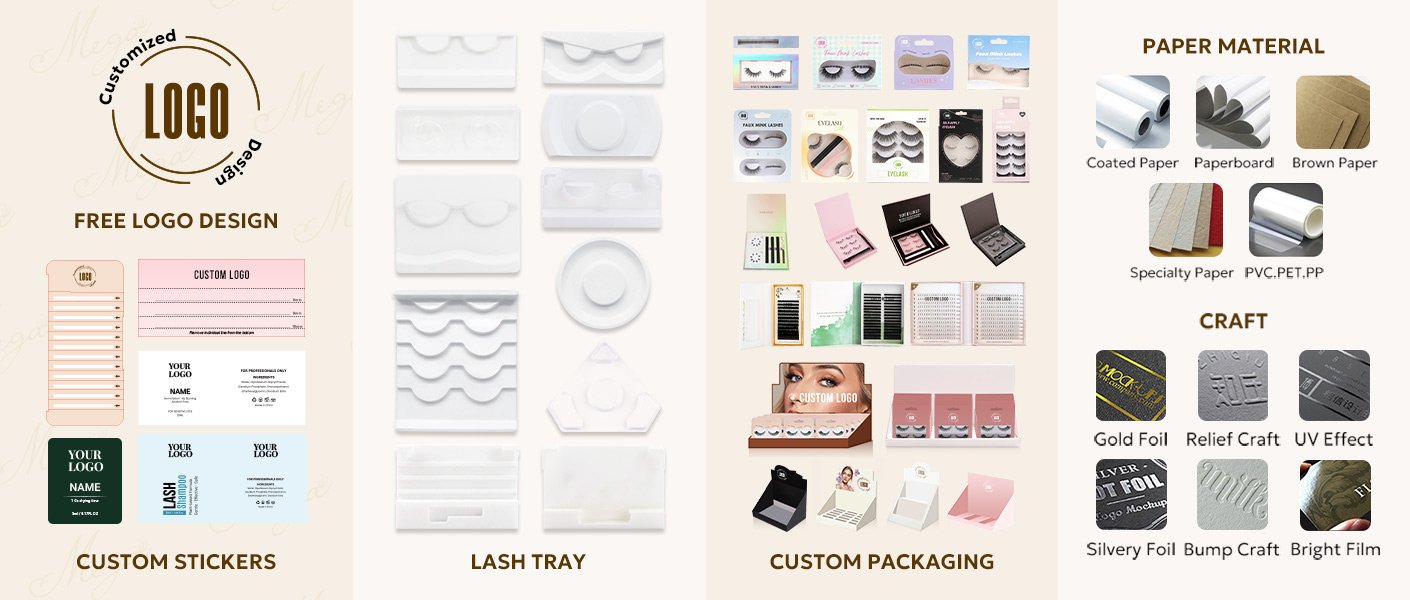 custom lash product packaging
