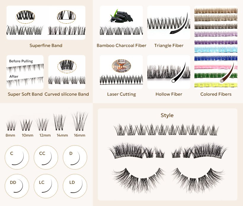 custom cluster lash