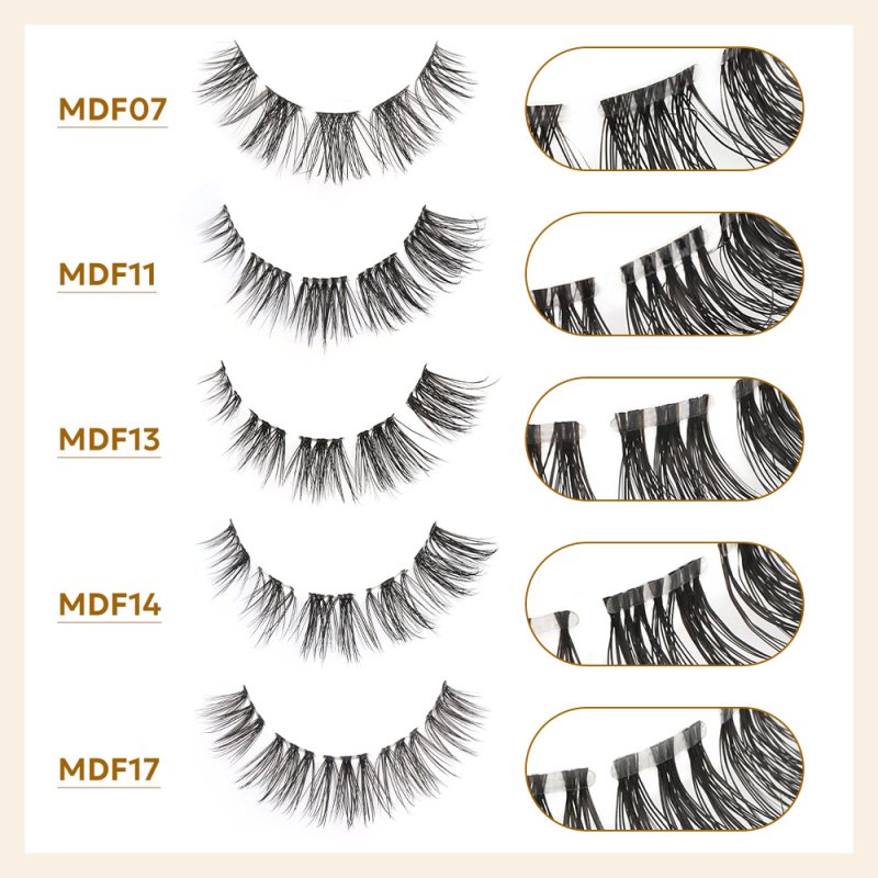 flat fiber thin band pre mapped lashes