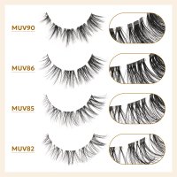 UV protection fiber pre mapped lashes