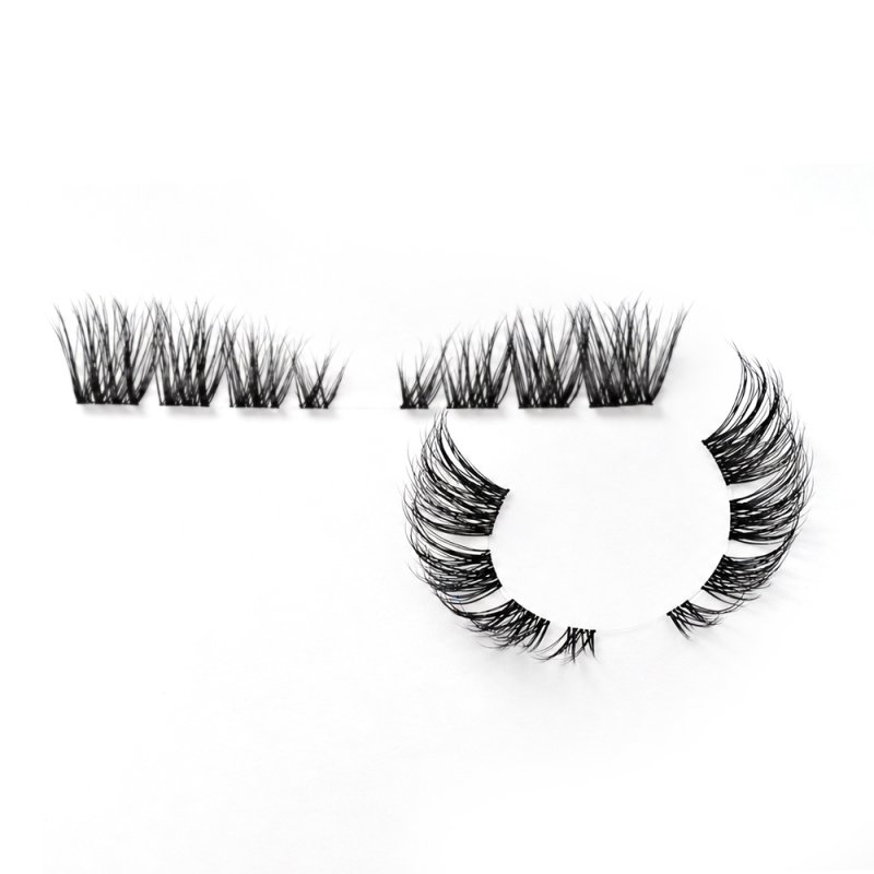 auto curve band cluster lashes detail