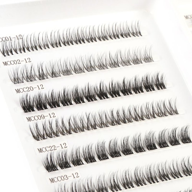 auto curved band cluster lashes