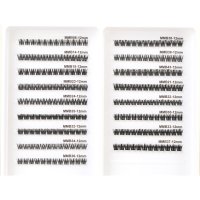 film curved band lash clusters Overview of the design from the front angle