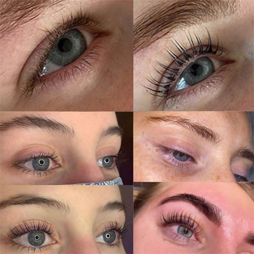 Before-and-after results of a lash lift Before-and-after results of a lash lift