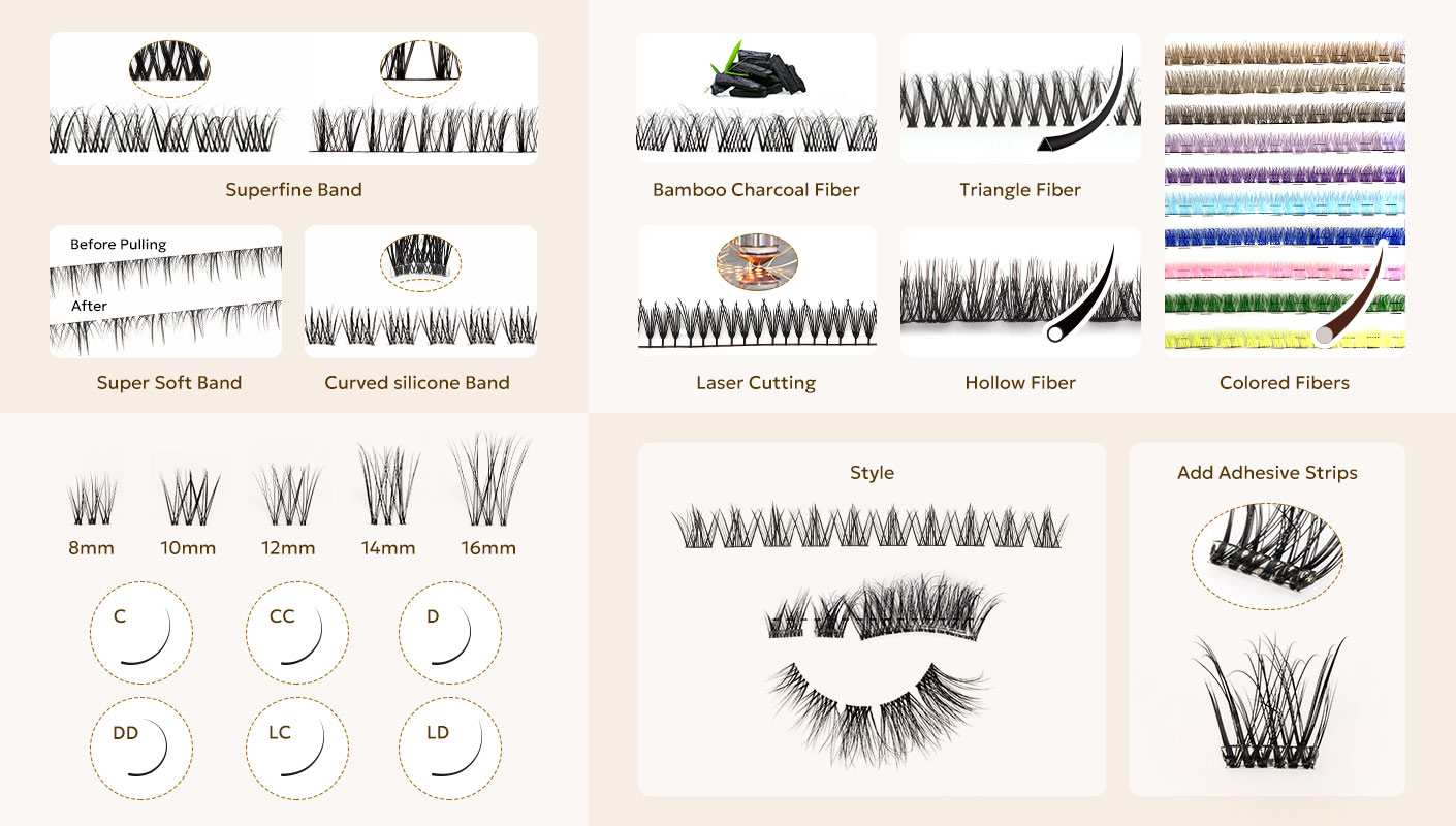 custom cluster lash private label
