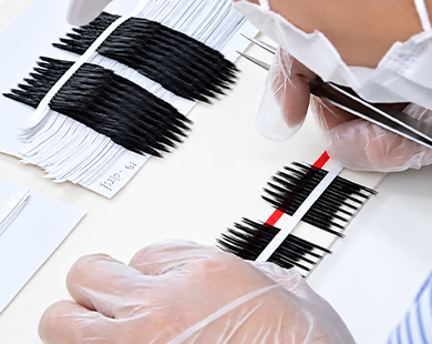 Strip lash production